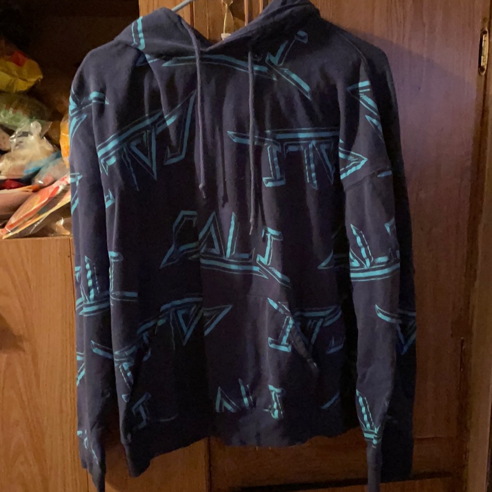 Large blue hoodie